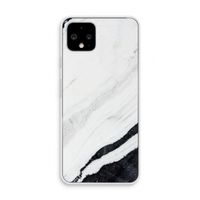 Elegante marmer: Pixel 4 Transparant Hoesje