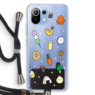 Happy bento friends: Xiaomi Mi 11 Lite Transparant Hoesje met koord