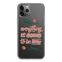 Optimistic flower girl: iPhone 11 Pro Transparant Hoesje