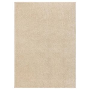 Vloerkleed kortpolig 140x200 cm beige