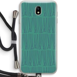 Swirls: Samsung Galaxy J7 (2017) Transparant Hoesje met koord