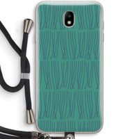 Swirls: Samsung Galaxy J7 (2017) Transparant Hoesje met koord
