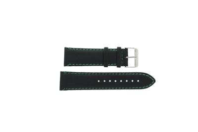 Horlogeband Tommy Hilfiger 679300962 / 1710159 / TH-55-1-14-0723 Leder Zwart 24mm