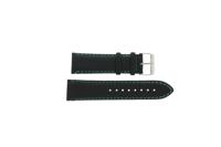 Horlogeband Tommy Hilfiger 679300962 / 1710159 / TH-55-1-14-0723 Leder Zwart 24mm
