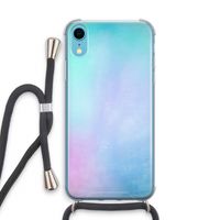 mist pastel: iPhone XR Transparant Hoesje met koord