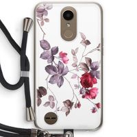 Mooie bloemen: LG K10 (2017) Transparant Hoesje met koord