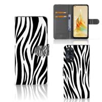 OPPO Reno8 T 4G | Telefoonhoesje | Met pasjeshouder | Zebra