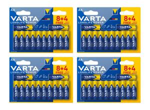 48 Varta Longlife Power AA batterijen