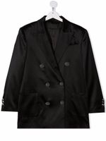 Balmain Kids blazer à simple boutonnage - Noir