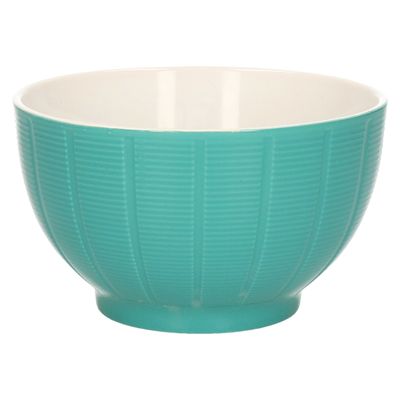 Soepkommen/serveer schaaltjes - Venice- keramiek - D14 x H8 cm - jade groen - Stapelbaar