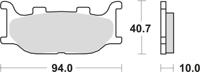 TRW remblokken "mcb 666" brake pad mcb 666 sv sintered metal