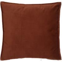 Bank/sierkussens huiskamer Sophia - 52 x 52 cm - Terracotta - polyester - met rits