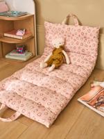 Vloermatras met luipaardprint en handvatten rozen