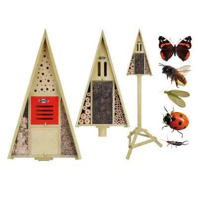 Insecten hotel op paal in giftbox - Best for birds