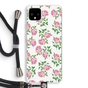 Kleine roosjes: Pixel 4 XL Transparant Hoesje met koord