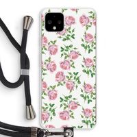Kleine roosjes: Pixel 4 XL Transparant Hoesje met koord