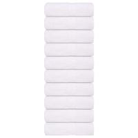 VidaXL Washandjes 10 stuks frogn wit 30x30 cm 100% katoen