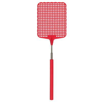 Vliegenmepper - uitschuifbaar - rood - 25 tot 60 cm - telescopisch