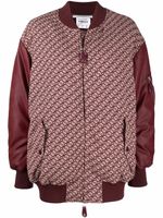 Stella McCartney veste bomber à logo en jacquard - Rouge - thumbnail