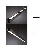 Paulmann Lento 79693 LED-hanglamp LED LED vast ingebouwd 37 W Zwart (glanzend) - thumbnail