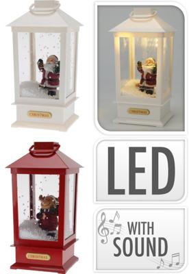 Lantern With Xmas Figure 2ass - Nampook