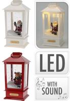 Lantern With Xmas Figure 2ass - Nampook