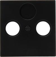 Kopp HK07 PURE mat zwart afdekplaat voor coax - 4624540