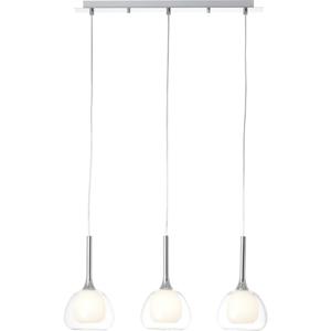 Brilliant Hadan 85573/15 Hanglamp Spaarlamp, LED E14 120 W Chroom, Wit, Transparant