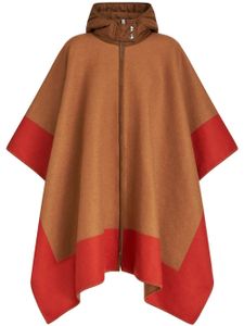 ETRO cape en maille fine - Marron