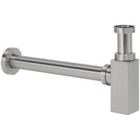 Wiesbaden Star Sifon Vierkant - Geborsteld Staal 5/4" x 32mm