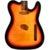 Fazley 10929 FTL FM 3-Color Sunburst losse body voor elektrische T-stijl gitaar