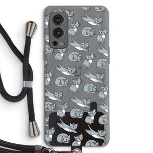 Poezen: OnePlus Nord 2 5G Transparant Hoesje met koord