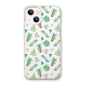 Ananas bladeren: iPhone 13 mini Transparant Hoesje