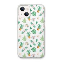 Ananas bladeren: iPhone 13 mini Transparant Hoesje Ananas bladeren: iPhone 13 mini Transparant Hoesje