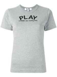 Comme Des Garçons Play logo print T-shirt - Gris