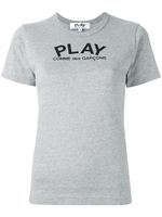 Comme Des Garçons Play logo print T-shirt - Gris