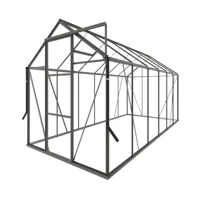 Royal Well | Kate IV Full Options Tuinkas | Veiligheidsglas 3 mm | Groengrijs