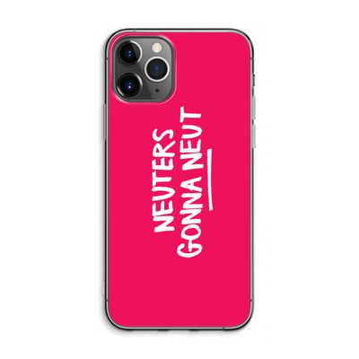 Neuters (roze): iPhone 11 Pro Max Transparant Hoesje