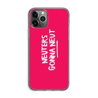 Neuters (roze): iPhone 11 Pro Max Transparant Hoesje