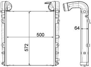 Intercooler, inlaatluchtkoeler CI456000P