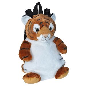 Pluche tijger rugzak/rugtas knuffel 33 cm    -