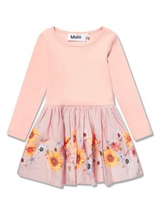 Molo robe évasée Candi à fleurs - Rose