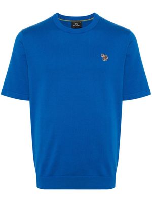 PS Paul Smith t-shirt à patch Zebra - Bleu