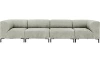 Goossens Excellent Bank Marshall grijs, leer, 2 x 1,5-zits, urban industrieel