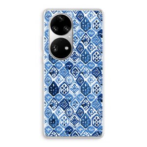 Blauw motief: Huawei P50 Pro Transparant Hoesje