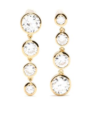 Completedworks boucles d'oreilles pendantes serties de cristaux