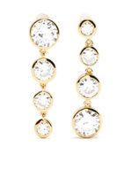 Completedworks boucles d'oreilles pendantes serties de cristaux