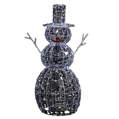 Kerstverlichting figuur - sneeuwpop - 3D -? H126 cm - 200 led lampjes - 8 lichtfuncties