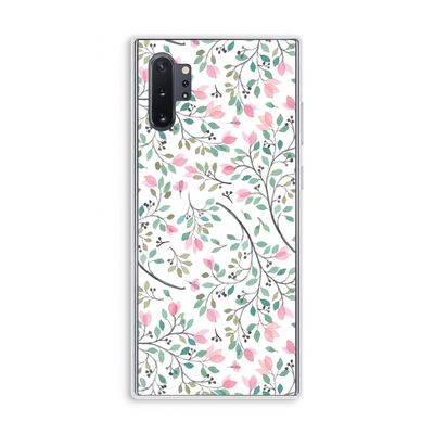 Sierlijke bloemen: Samsung Galaxy Note 10 Plus Transparant Hoesje