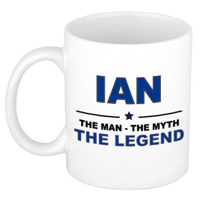 Ian cadeau mok - man myth legend - naam koffiemok - 300 ml - collega - vaderdag Ian cadeau mok - man myth legend - naam koffiemok - 300 ml - collega - vaderdag